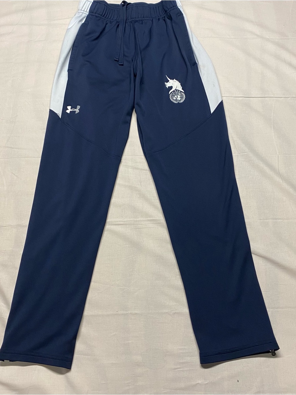 Under Armour Navy and White Boys' Athletic Joggers